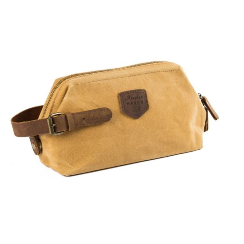 Grande trousse de toilette moutarde - Visuel 0